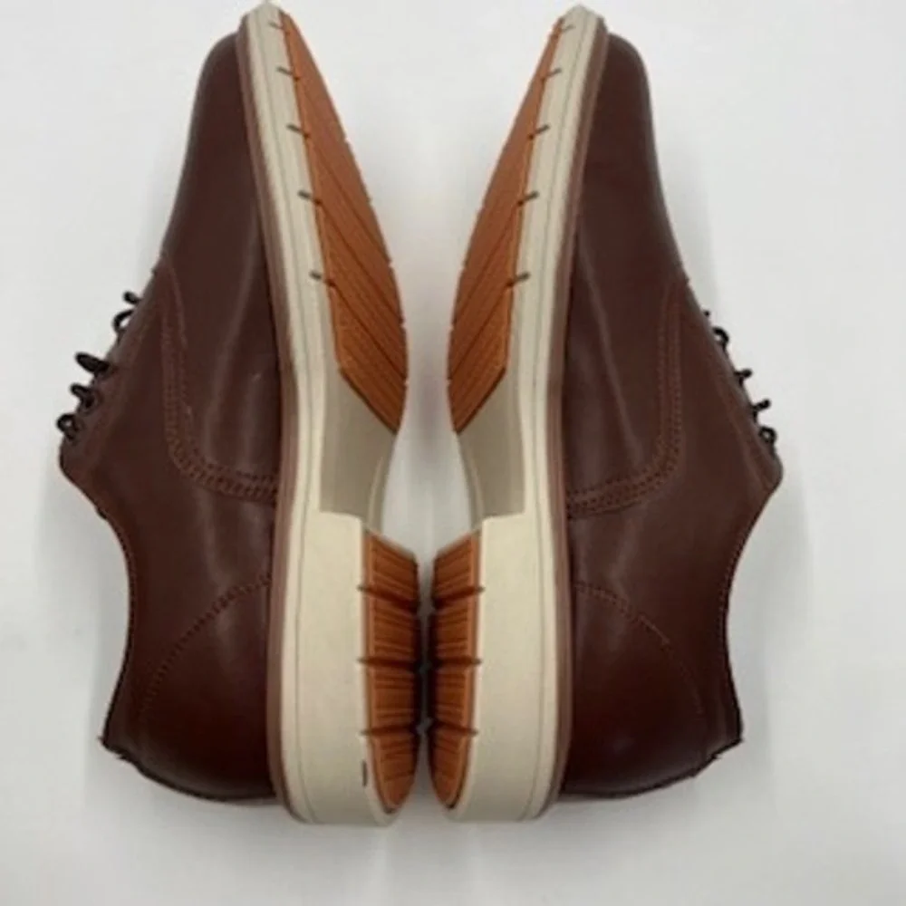 OrthoComfoot Mens leather Brown Oxford Dress Shoes OFLK07B Size‎ EU 42 US 9